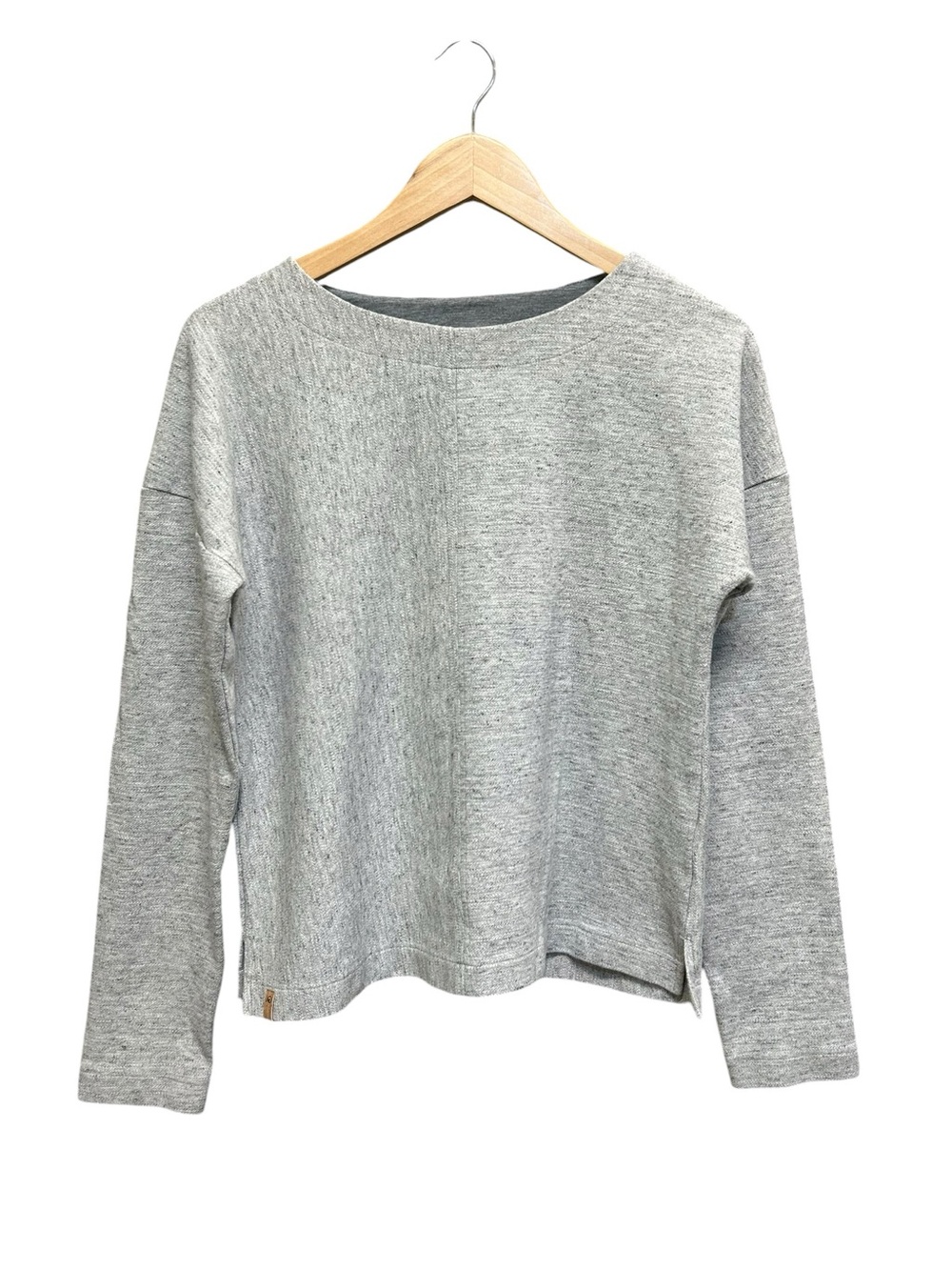 Tentree Heather Grey Long Sleeve Top Organic Cotton Blend Size S